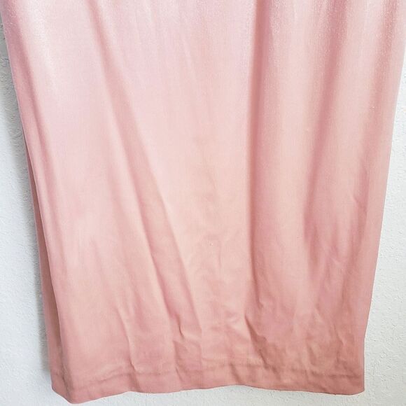 Adrianna Papell Pink Champagne Velvour Twisted Gown - Picture 4 of 11